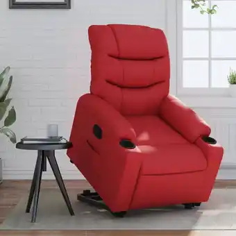 ManoMano Relaxsessel mit Aufstehhilfe Elektrisch Rot Kunstleder vidaXL419571 Angebot