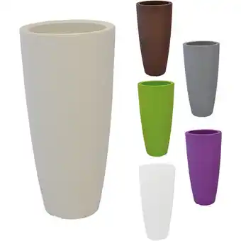 ManoMano Iperbriko - Runde Vase 'Stilo' ø Cm 40Xh.90 - 20 Lt. Grau Angebot