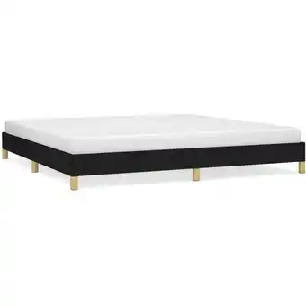 ManoMano Bonnevie - Bettrahmen für Einzelbett,Metallbett, Bettgestell Schwarz 200x200 cm Stoff 16483 - Schwarz Angebot