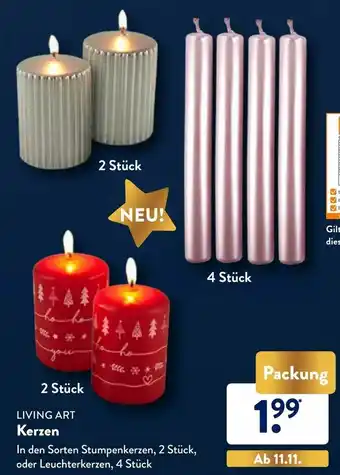 Aldi Nord Living Art Kerzen Angebot