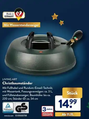 Aldi Nord Living Art Christbaumständer Angebot