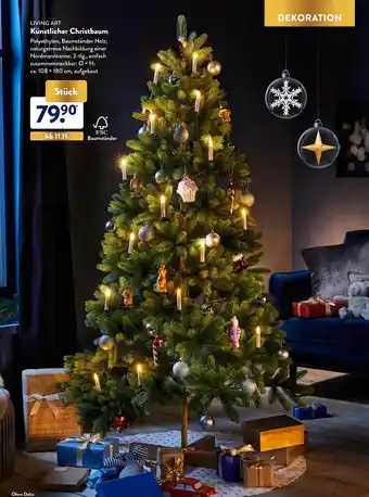 Aldi Nord Living Art Künstlicher Christbaum Angebot