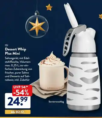 Aldi Nord ISI Dessert Whip Plus Mini Angebot