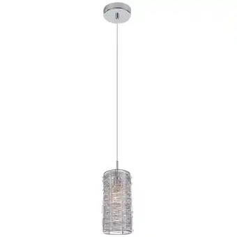 ManoMano Italux Linton - Moderner hängender Anhänger Silber 1 Licht mit Metalllegierungsschirm, E14 Angebot