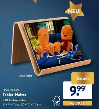 Aldi Nord Living Art Tablet Halter Angebot