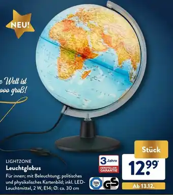 Aldi Nord Lightzone Leuchtglobus Angebot