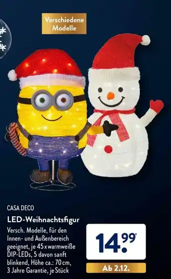 Aldi Süd Casa Deco LED Weihnachtsfigur Angebot