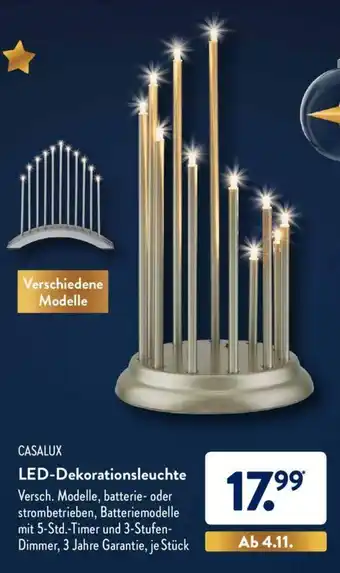 Aldi Süd Casalux LED Dekorationsleuchte Angebot