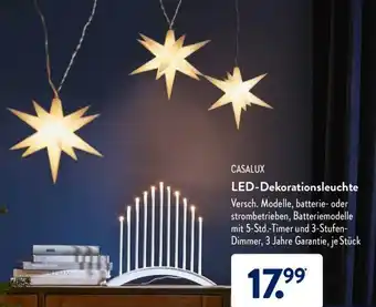 Aldi Süd Casalux LED Dekorationsleuchte Angebot