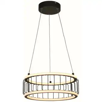 ManoMano Circolo Cage LED-Drum-Deckenleuchte, schwarzes Metall Angebot