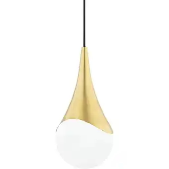 ManoMano Hudson Valley Lighting - Hudson Valley Ariana 1 leichte kleine Pendelleuchte aus gealtertem Messing Angebot