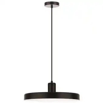 ManoMano Illinois 60cm Kuppel-Pendel-Deckenleuchte Stahl schwarz matt außen Stahl weiß glänzend innen led E27 - Merano Angebot