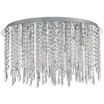 ManoMano Spring Lighting - Zeitgenössische Decke 9 Licht Chrom, Kristall Angebot