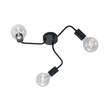 ManoMano Iperbriko - Deckenleuchte 3 Lichter Diallo Black Metal Tubes Ø47 cm Trio Lighting Angebot