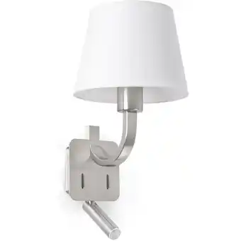 ManoMano Faro Barcelona - essential mit LED-arm Nickel-Matt, Weiß - Nickel-Matt, Weiß Angebot