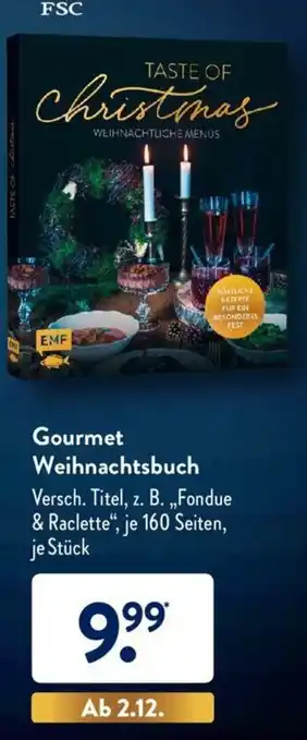 Aldi Süd Gourmet Weihnachtsbuch Angebot