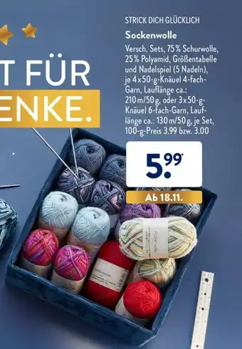 Aldi Süd Strick Dich Glücklich Sockenwolle Angebot