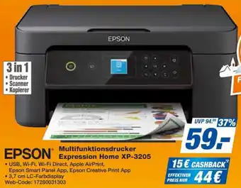 expert Techno Land EPSON Multifunktionsdrucker Expression Home XP-3205 Angebot