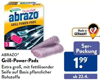 Aldi Süd ABRAZO Grill Power Pads 5er- Packung Angebot