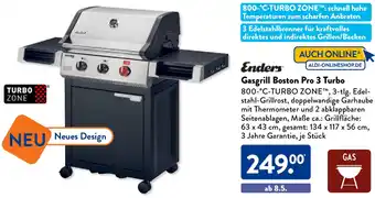 Aldi Süd Enders Gasgrill Boston Pro 3 Turbo Angebot