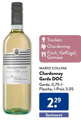 Aldi Süd MARIO COLLINA Chardonnay Garda DOC 0,75 L Flasche Angebot