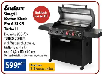 Aldi Süd Enders Gasgrill Boston Black Pro 6 SIKR Turbo II Angebot