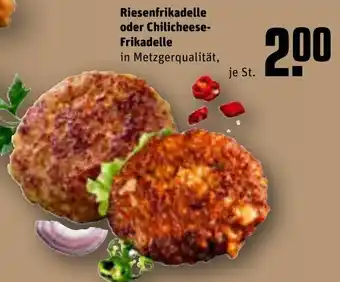 REWE Riesenfrikadelle oder Chilicheese Frikadelle Angebot