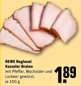 REWE REWE Regional Kasseler Braten 100 g Angebot