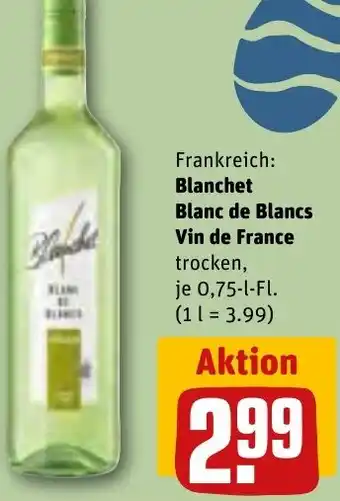 REWE Blanchet Blanc de Blancs Vin de France 0,75 L-Fl. Angebot