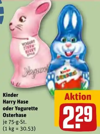 REWE Kinder Harry Hase oder Yogurette Osterhase 75-g-St. Angebot