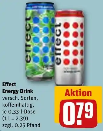 REWE Effect Energy Drink 0,33 L Dose Angebot