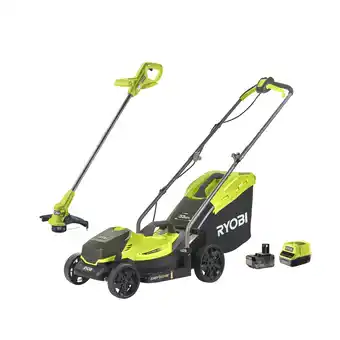 toom Baumarkt Ryobi Akku-Rasenmäher-Set 'OLM1833LT23A-140' mit Akku-Rasentrimmer, Akku und Ladegerät 18 V 4 Ah Angebot