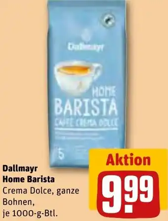 REWE Dallmayr Home Barista 1000-g-Btl. Angebot