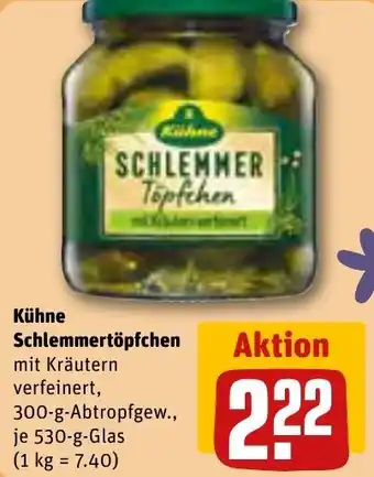 REWE Kühne Schlemmertöpfchen 530 g Glas Angebot