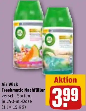 REWE Air Wick Freshmatic Nachfüller 250 ml Dose Angebot