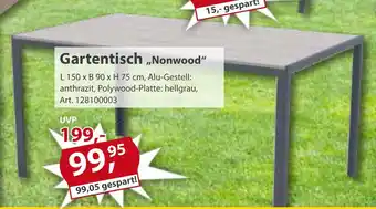 Sonderpreis Baumarkt Gartentisch "Nonwood" Angebot