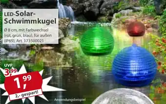 Sonderpreis Baumarkt LED-Solar- Schwimmkugel Angebot