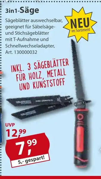 Sonderpreis Baumarkt 3in1-Säge Angebot