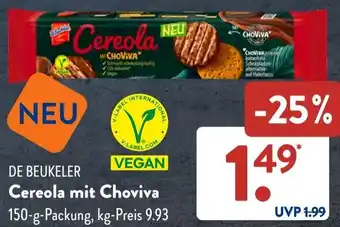 Aldi Süd DE BEUKELER Cereola mit Choviva 150 g Packung Angebot