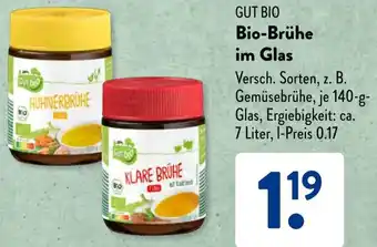 Aldi Süd GUT BIO Bio-Brühe 140 g Glas Angebot