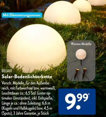 Aldi Süd BELAVI Solar-Bodenlichterkette Angebot