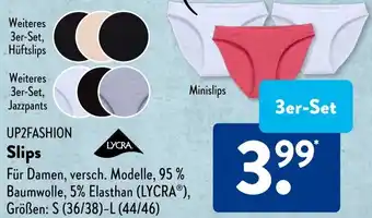 Aldi Süd UP2FASHION Slips 3er-Set Angebot