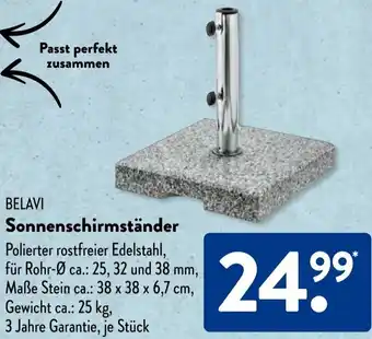 Aldi Süd BELAVI Sonnenschirmständer Angebot