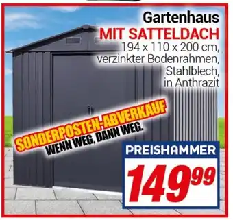 CENTERSHOP Gartenhaus MIT SATTELDACH Angebot