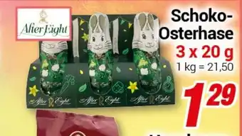 CENTERSHOP Schoko- Osterhase 3 x 20 g Angebot