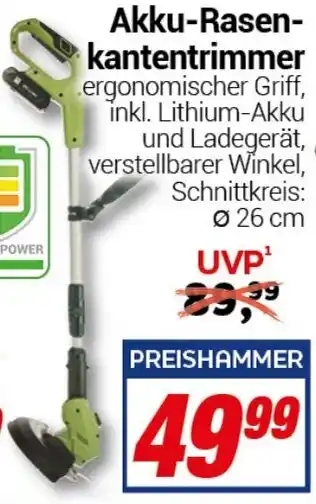CENTERSHOP Akku-Rasen- kantentrimmer Angebot