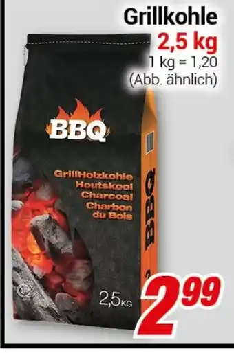 CENTERSHOP Grillkohle 2,5 kg Angebot