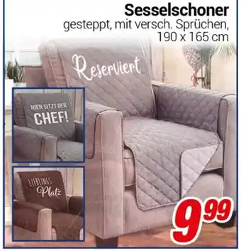 CENTERSHOP Sesselschoner 190 x 165 cm Angebot