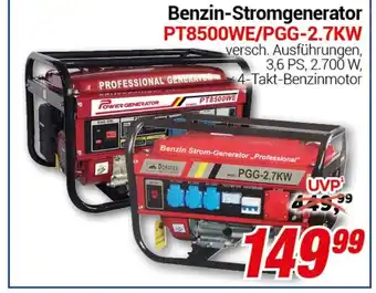 CENTERSHOP Benzin-Stromgenerator PT8500WE/PGG-2.7KW Angebot