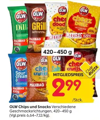 Rusta OLW Chips und Snacks 420-450g Angebot